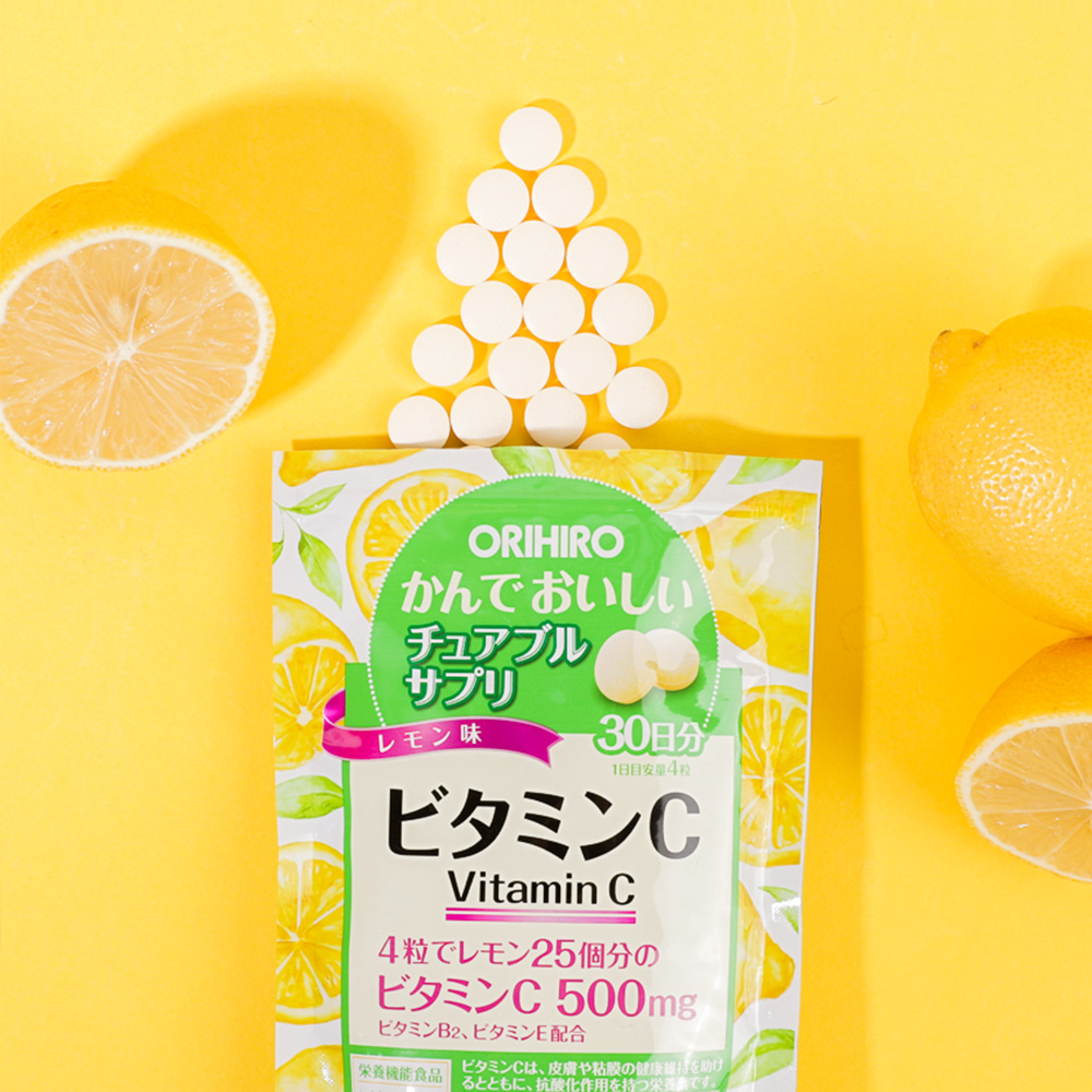 [이지포인트] 오리히로 서플리먼트 비타민C 500mg X 120정 츄어블 씹어먹는 맛있는 ORIHIRO